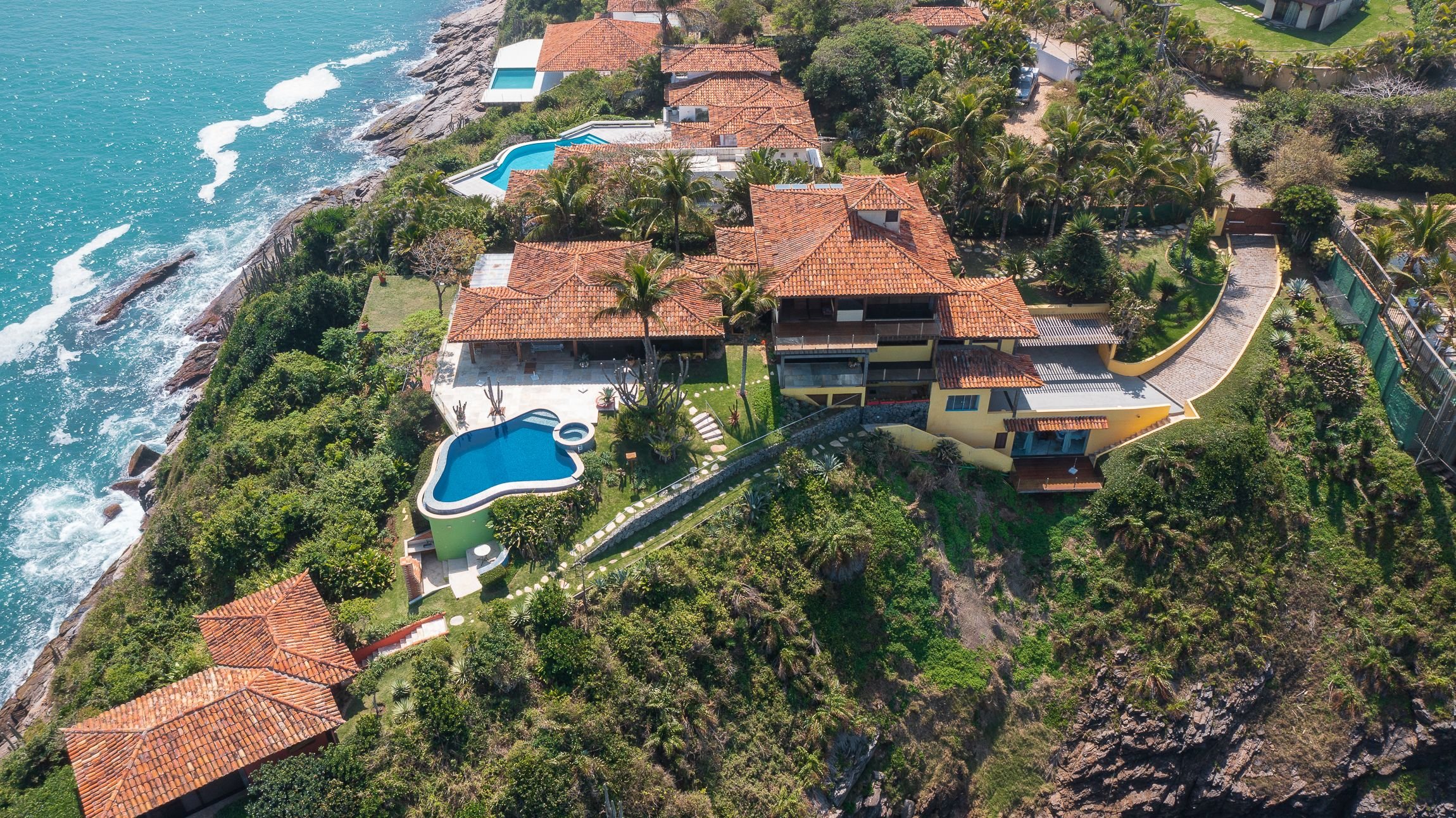 Villa with pool and view of Ferradura beach