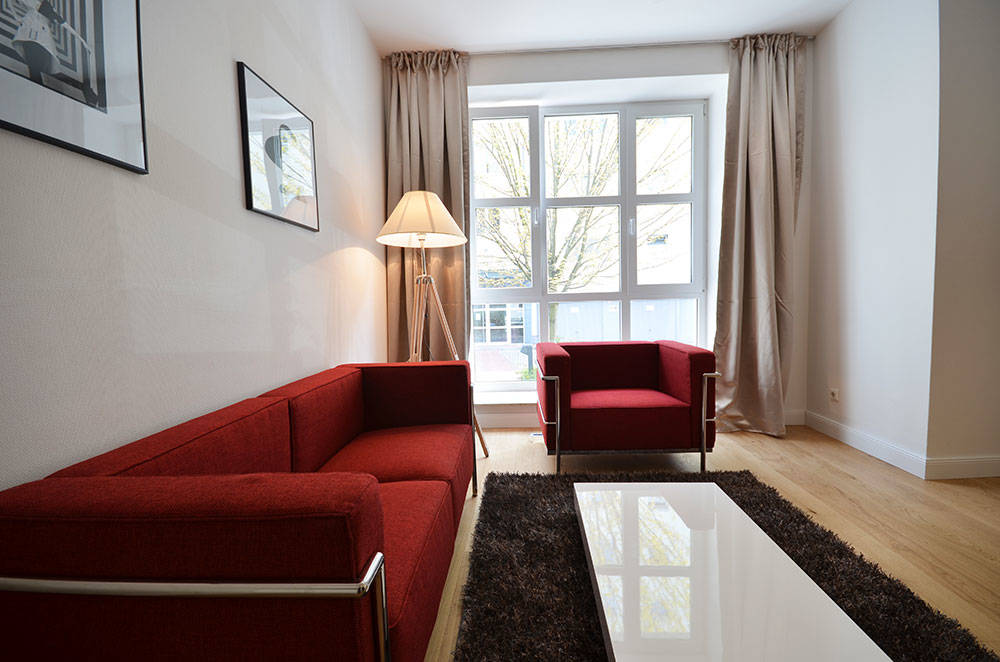 Vienna Residence | Exquisite, fully furnished 1-bedroom designer apartment for your temporary stay at Frankfurt Green Belt #6070
