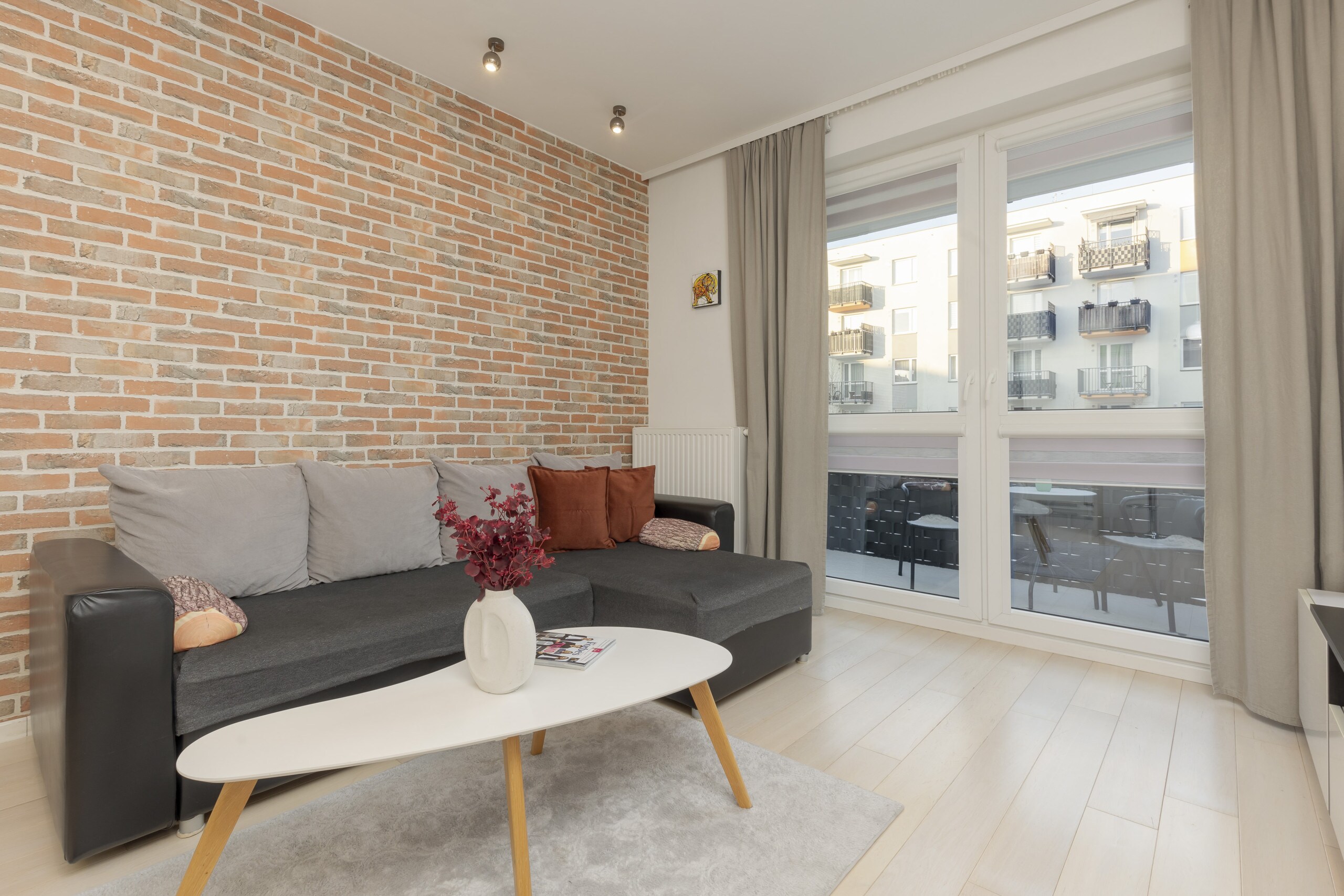 Stylish Apartment with One Bedroom and Furnished Balcony | Warsaw